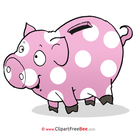 Piggy Bank Cliparts printable for free