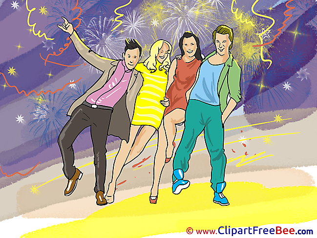 Disco printable Illustrations Party