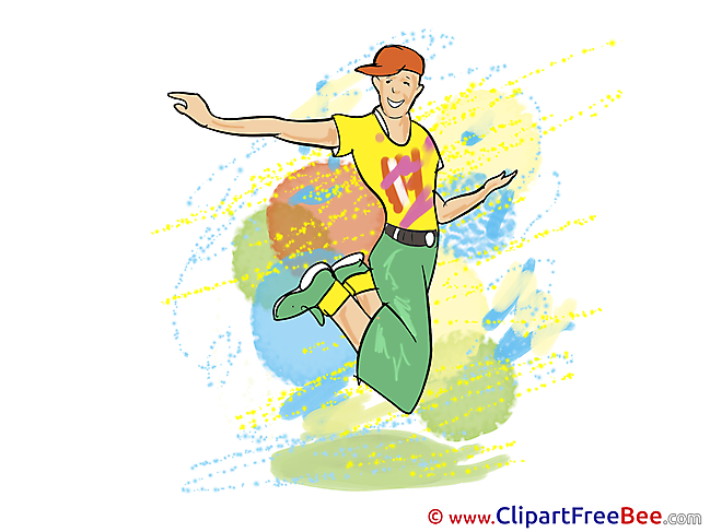 Hip-Hop Dancer Boy Party download Illustration