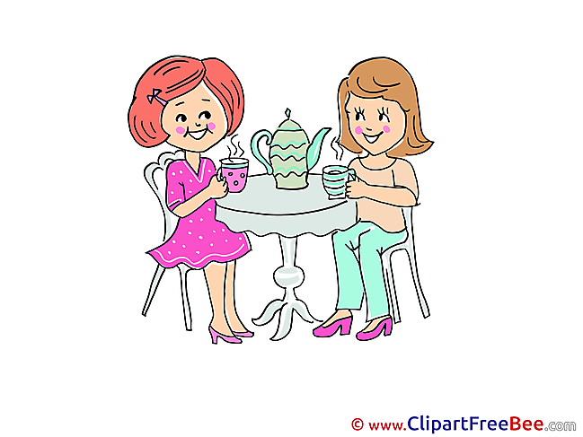 Tea Party Clip Art for free