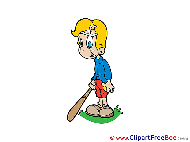Baseball Boy download printable Illustrations
