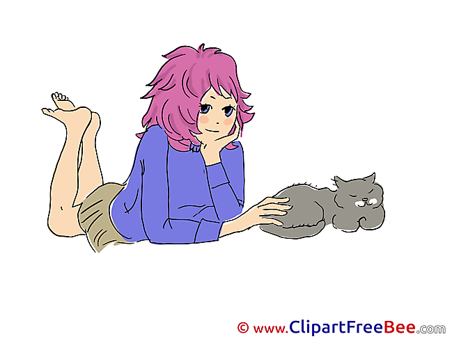 Cat Girl free Illustration download