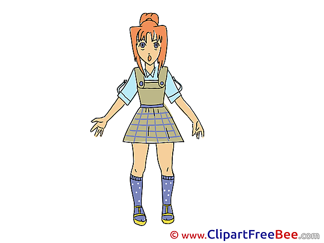 Manga Girl printable Images for download