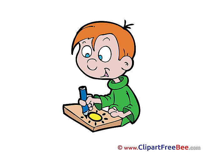 Painter Boy Cliparts printable for free