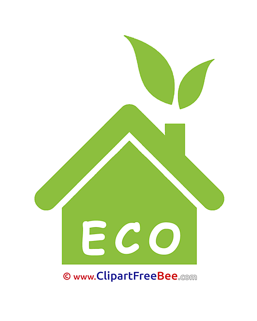 Eco House Cliparts Pictogrammes for free