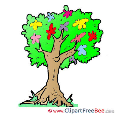 Tree with Flowers free Illustration download