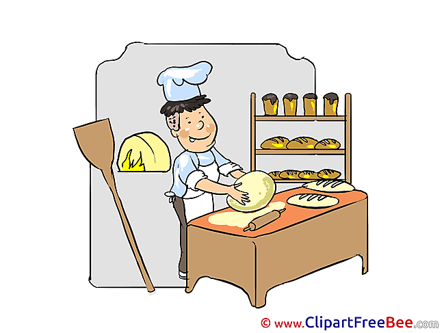 Baker Bread Clipart free Illustrations