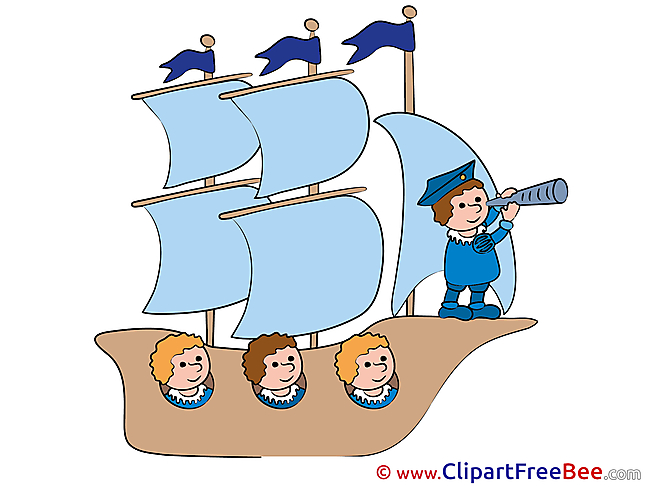 Sailling Ship Captain free Cliparts for download