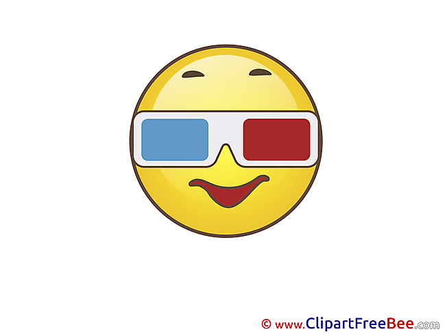 Glasses Smiles Clip Art for free