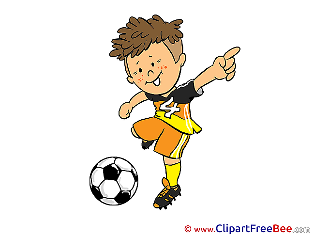 Kick Football Clip Art for free