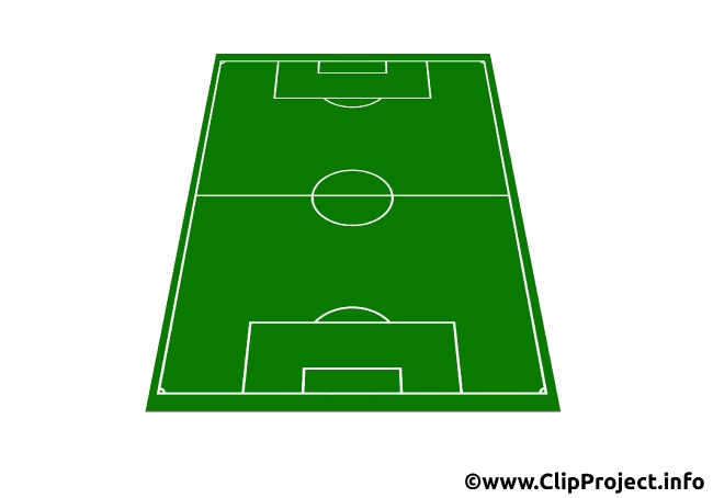 Soccer field 3D Clip Art
