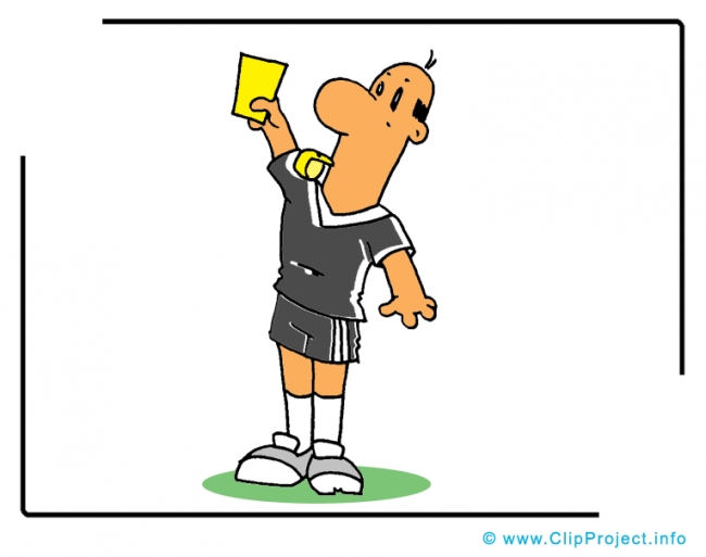 Yellow Card - Soccer Clipart Images