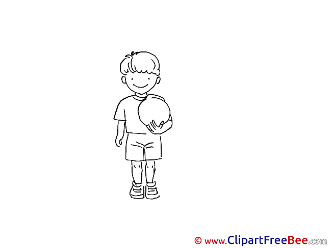 Boy with Ball Clipart Sport free Images