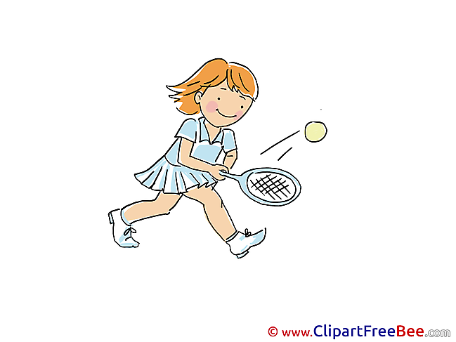 Girl Tennis printable Sport Images