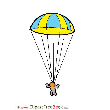 Parachutist Sport Clip Art for free