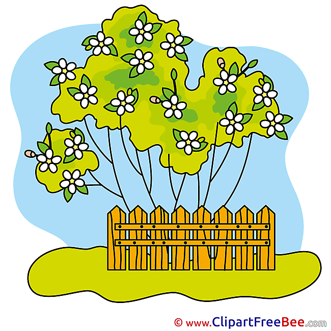 Garden Tree Cliparts printable for free