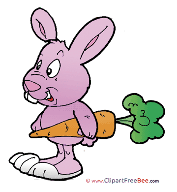 Rabbit Carrot download printable Illustrations
