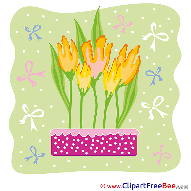 Tulips Ribbons Images download free Cliparts