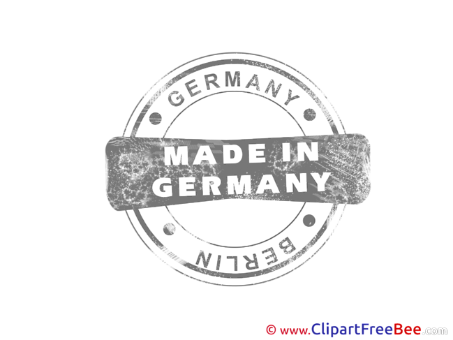 Berlin Made in Germany Pics Stamp free Image
