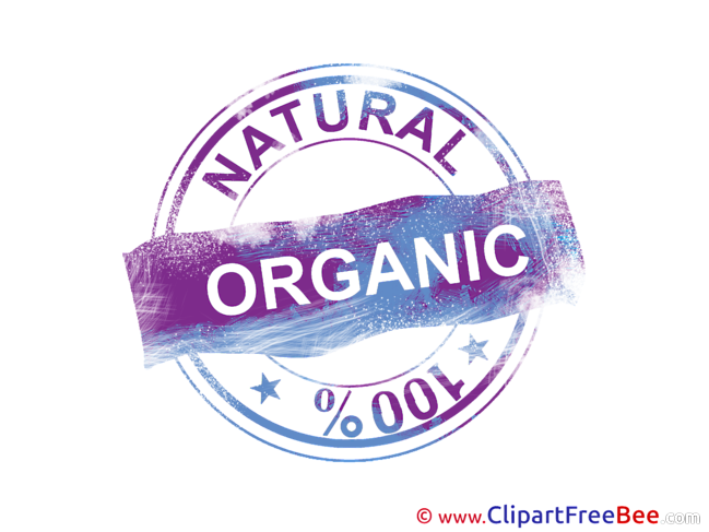 Organic Natural Stamp Clip Art for free