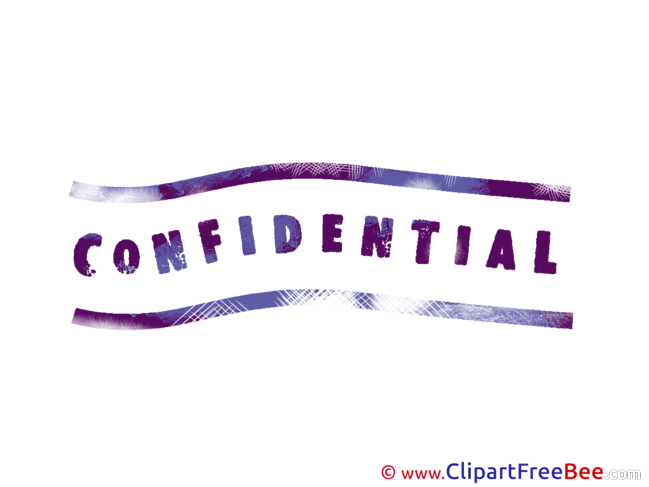 Prurple Confidential free Cliparts Stamp