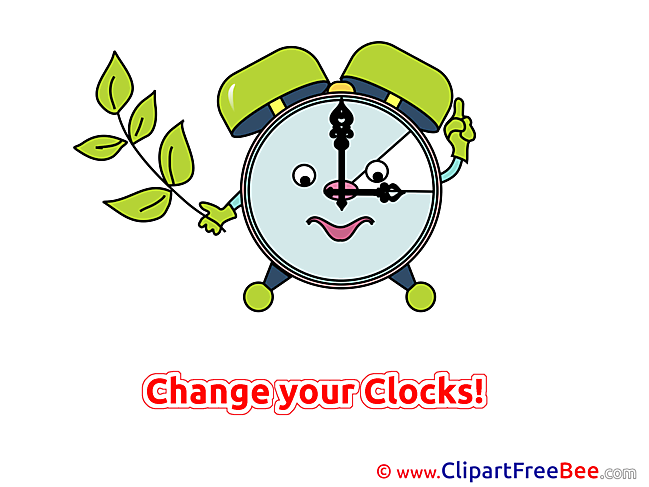 Clock free Illustration Summer