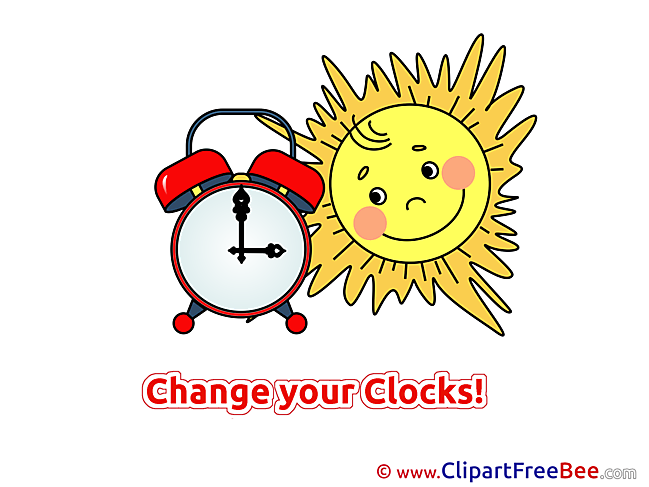 Clock Sun free Cliparts Summer