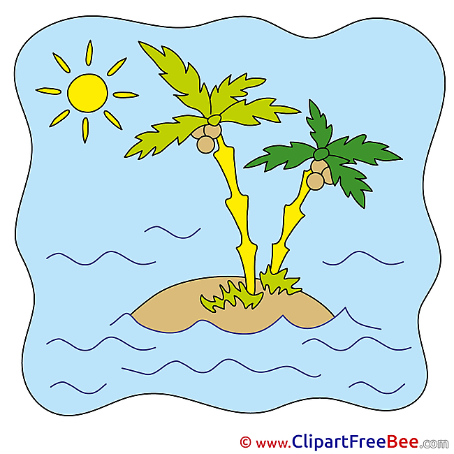 Island Palms Summer Illustrations for free