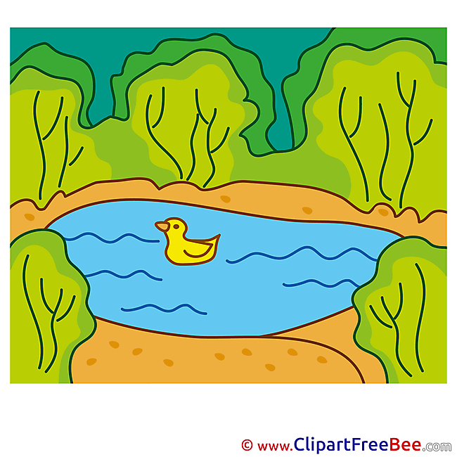 Pond Duck Pics Summer free Cliparts