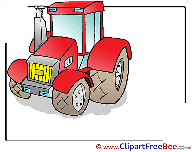 Tractor Cliparts printable for free