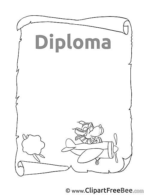 Dog Plane free Illustration Diploma