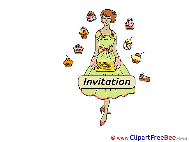 Bakery Invitations Greeting Card for free