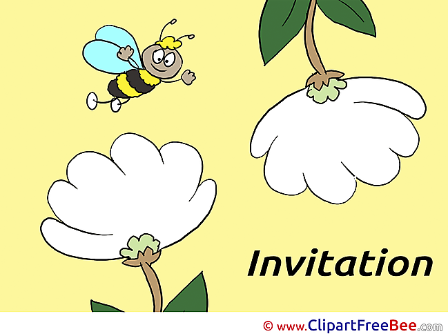 Bee download Invitations Greeting Cards