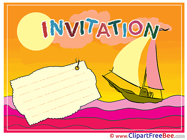 Boat Invitations Greeting Cards