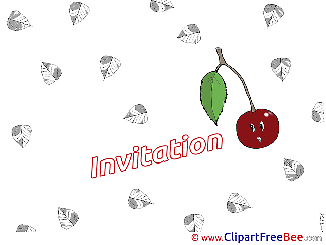 Cherry Invitations Postcards