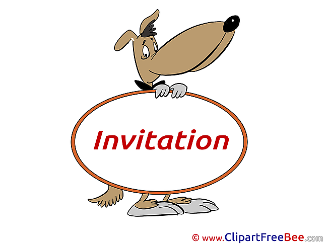 Dog Invitations Greeting Cards for free