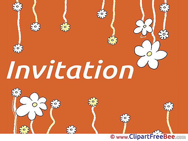 Flowers printable Greeting Cards Invitations