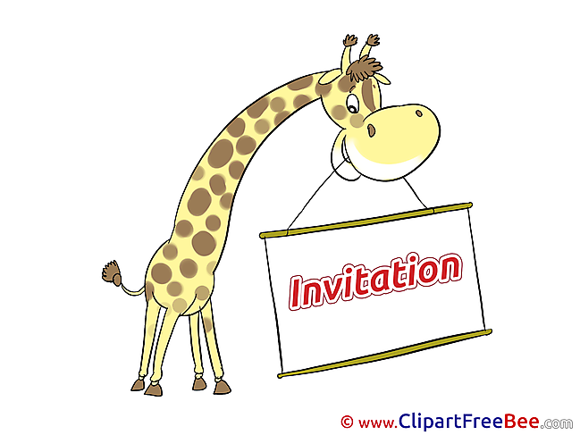 Giraffe Wishes Invitations Greeting Cards