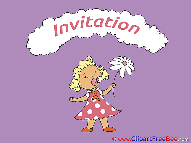Girl Greeting Cards Invitations