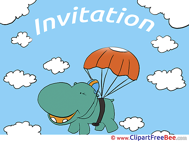 Hippo download Wishes Invitations Postcards