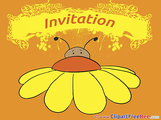 Insect Invitations free eCards download
