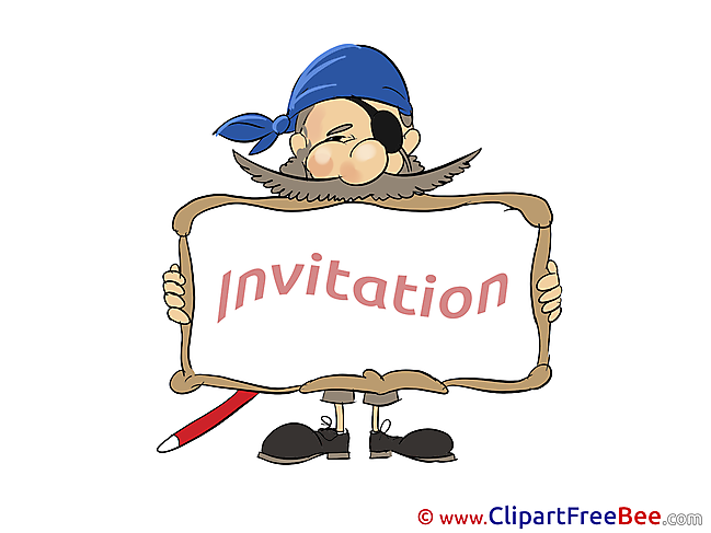 Pirate Invitations download Greeting Cards