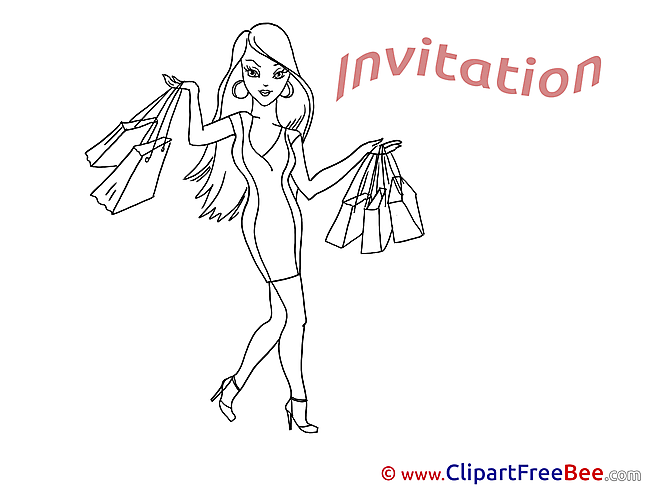 Shopping printable Greeting Cards Invitations