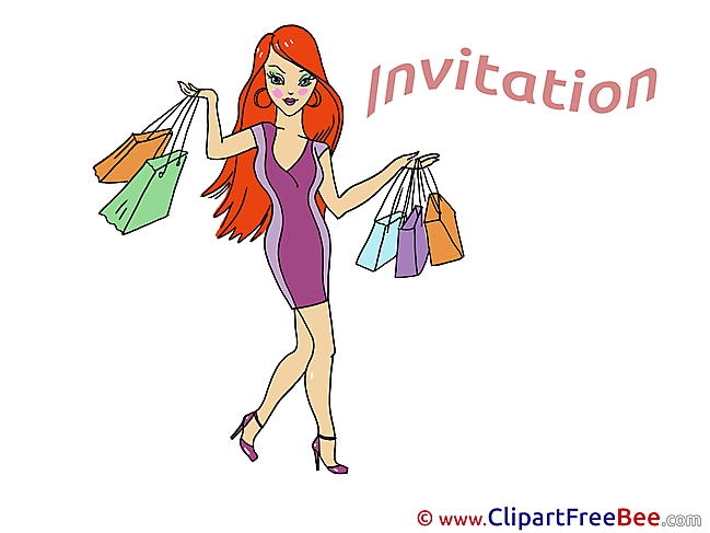 Shopping Wishes Invitations free eCards