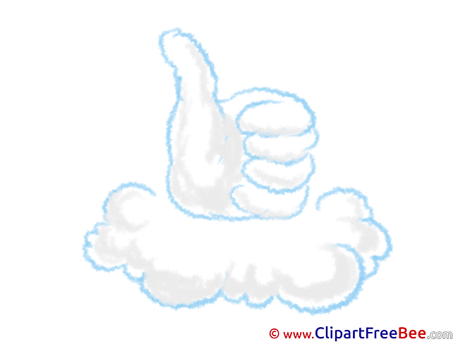 Cloud Pics Thumbs up free Cliparts