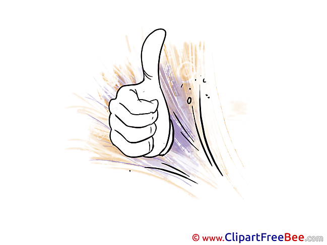 Hand free Illustration Thumbs up
