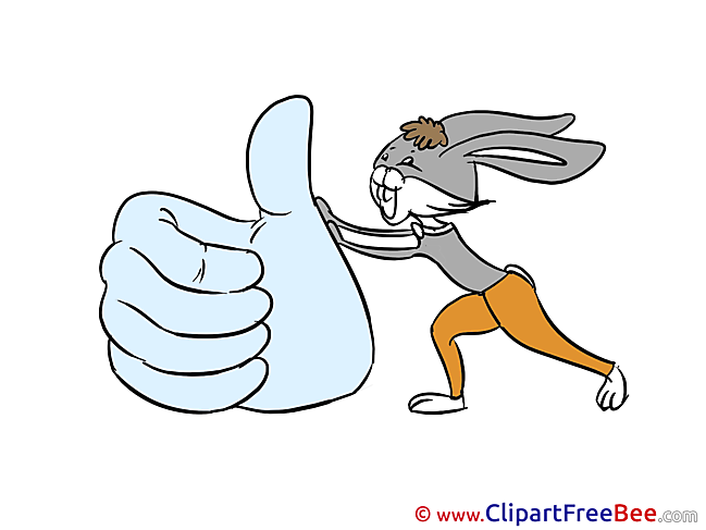 Hare Thumbs up Illustrations for free