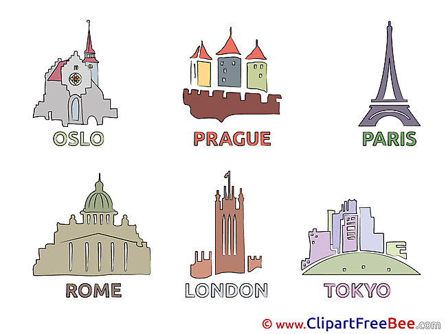 Cities World download printable Illustrations