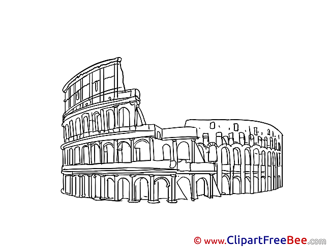 Colosseum Rome Clipart free Illustrations