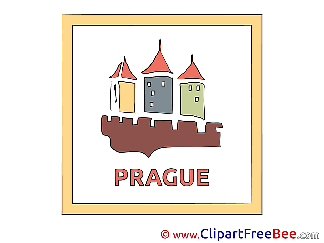Prague Szech Republic printable Illustrations for free